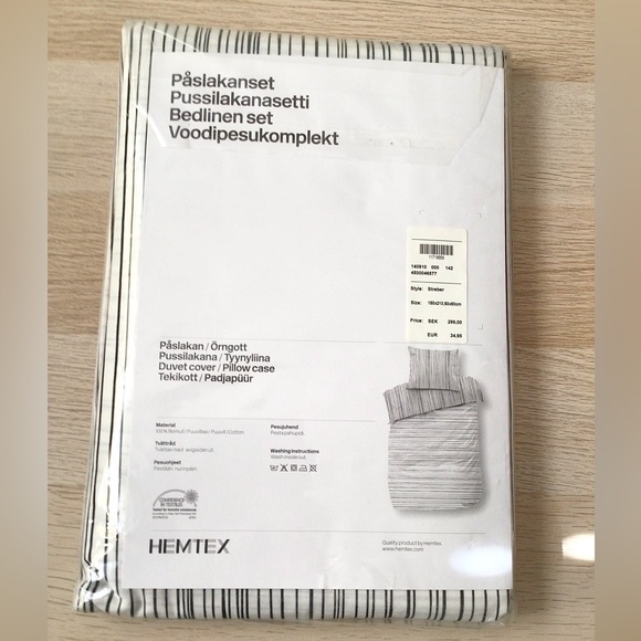 HEMTEX Striped Duvet Cover Set - Picture 3 of 4